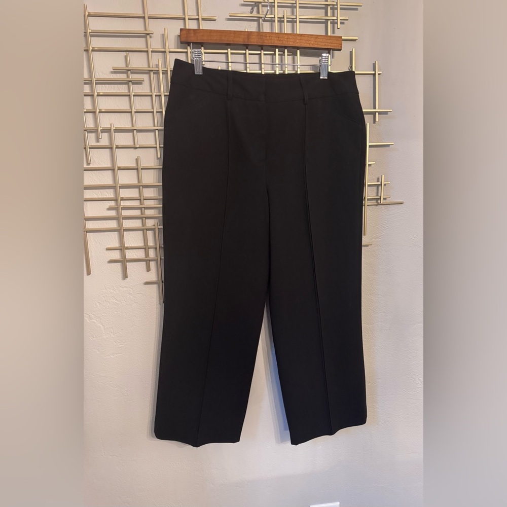 Larry Levine Black Dress Pants Size 10 Stretch Work Career